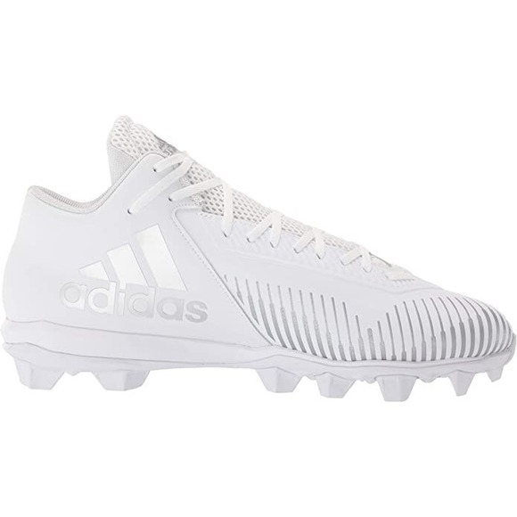 Adidas Men's Freak MD 20 Football Cleats FW3576 White Silver Metallic Sz 9‎